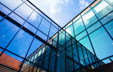 Modern building against the sky