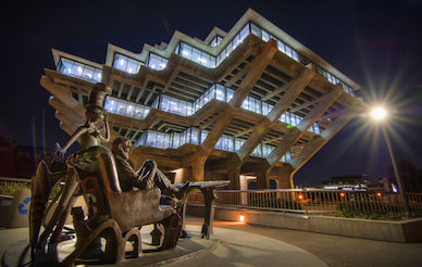 Geisel library at night